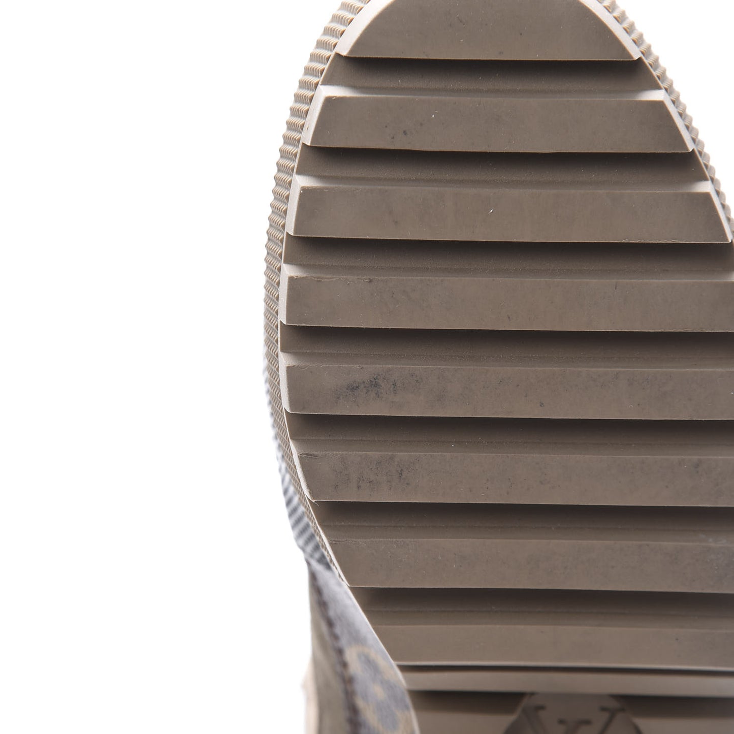 Suede Calfskin Monogram Laureate Platform Desert Boots 39 Beige