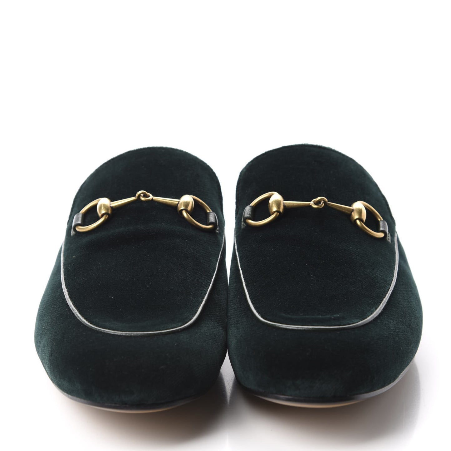 Velvet Mens Princetown Slippers 9 Green