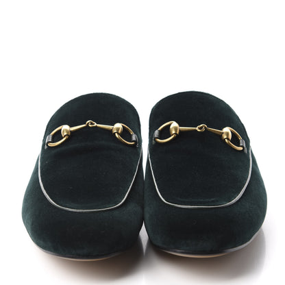 Gucci Velvet Mens Princetown Slippers 9 Green 2 of 10