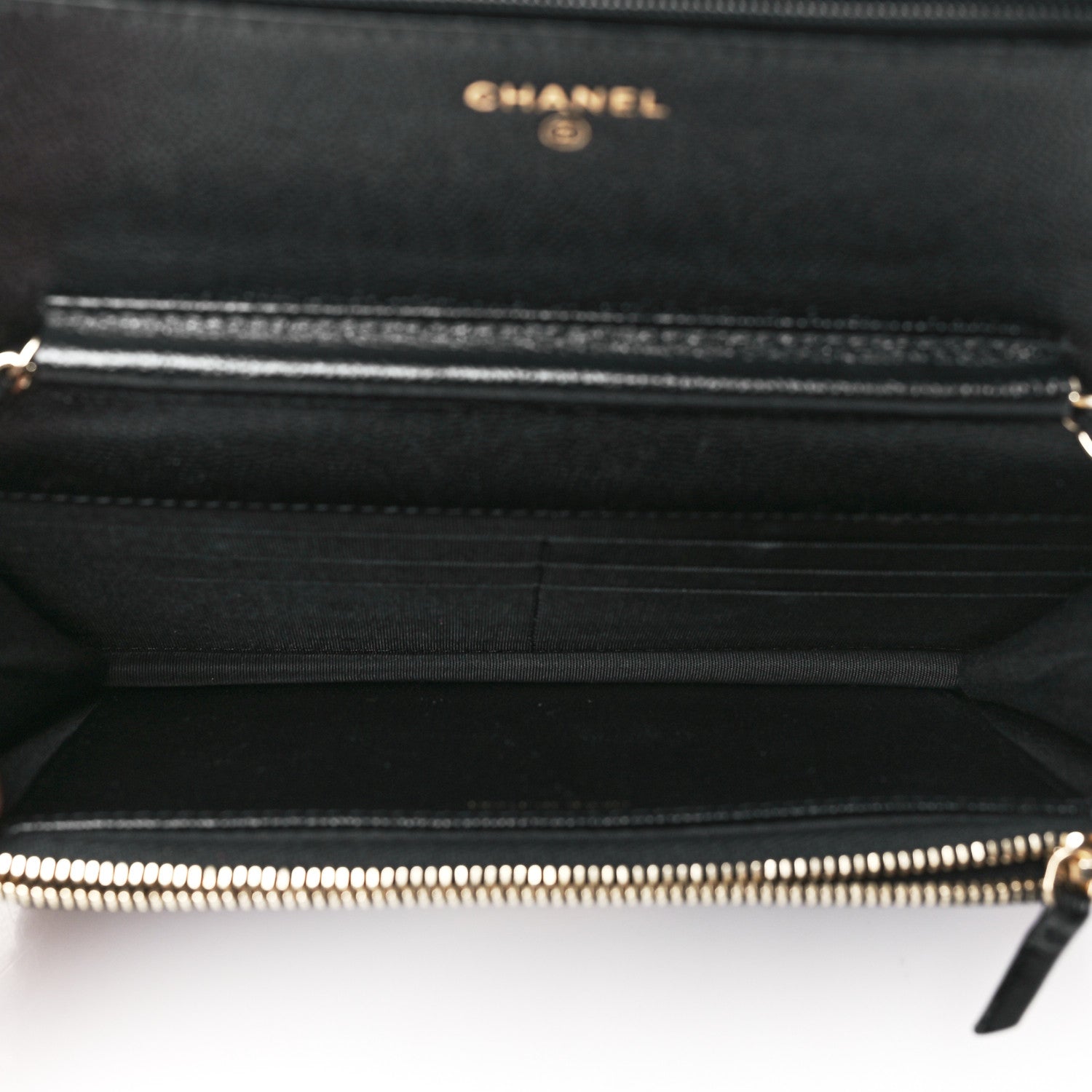 Chanel Caviar Quilted Golden Class Wallet On Chain WOC Black 5 of 12