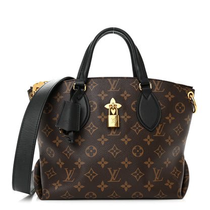 Louis Vuitton Monogram Flower Zipped Tote PM Black 2 of 12