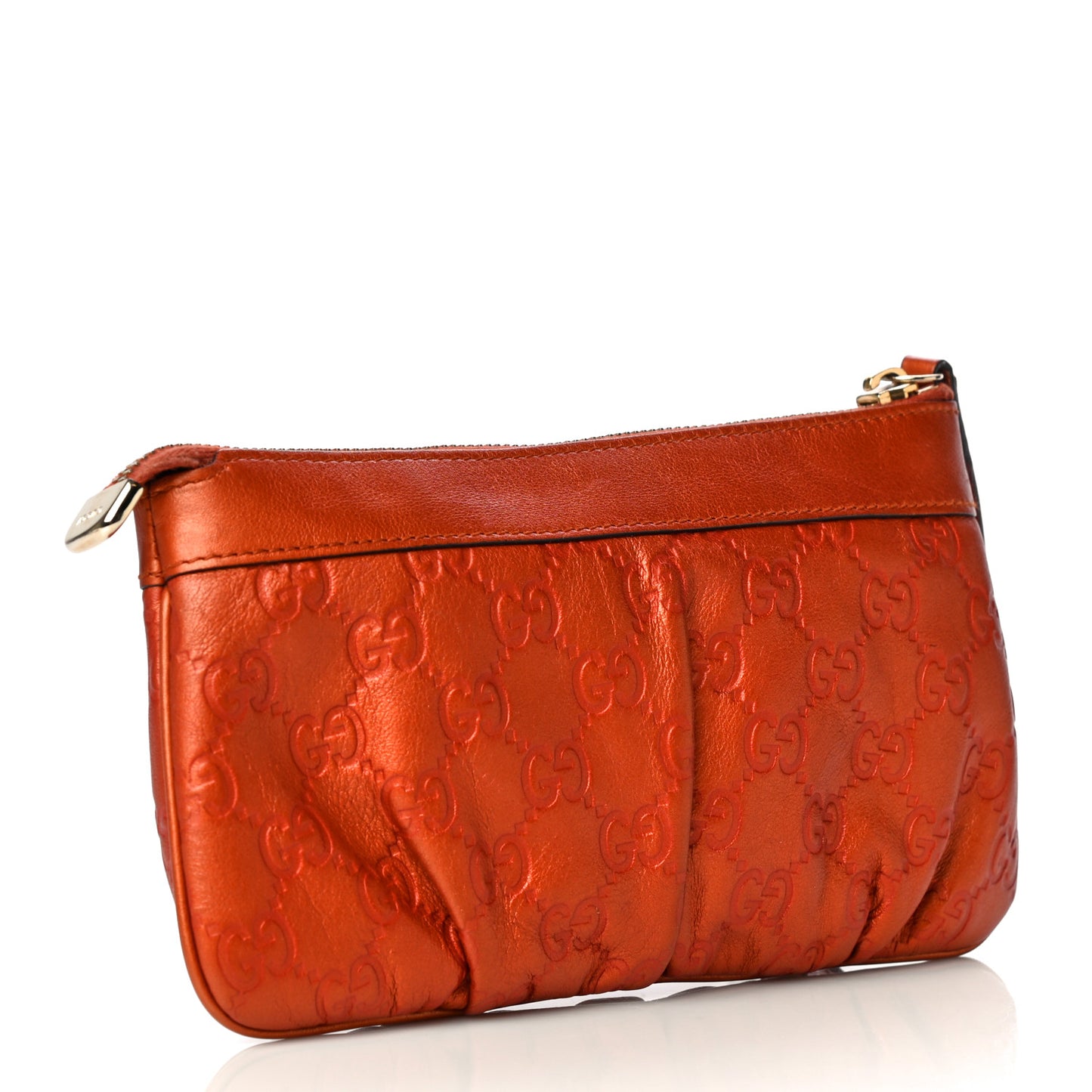 Guccissima Heart Wristlet Orange