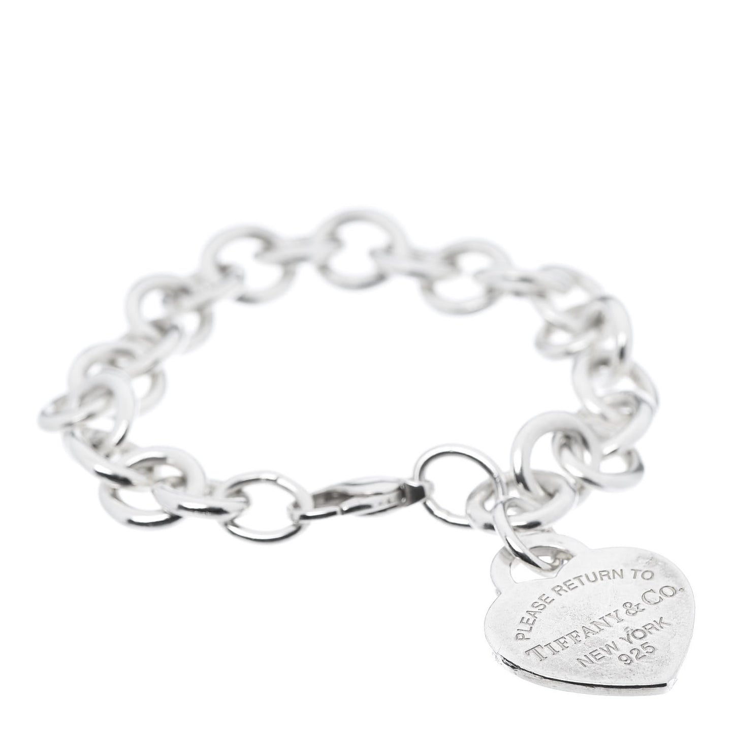 Sterling Silver Return to Heart Tag Charm Bracelet