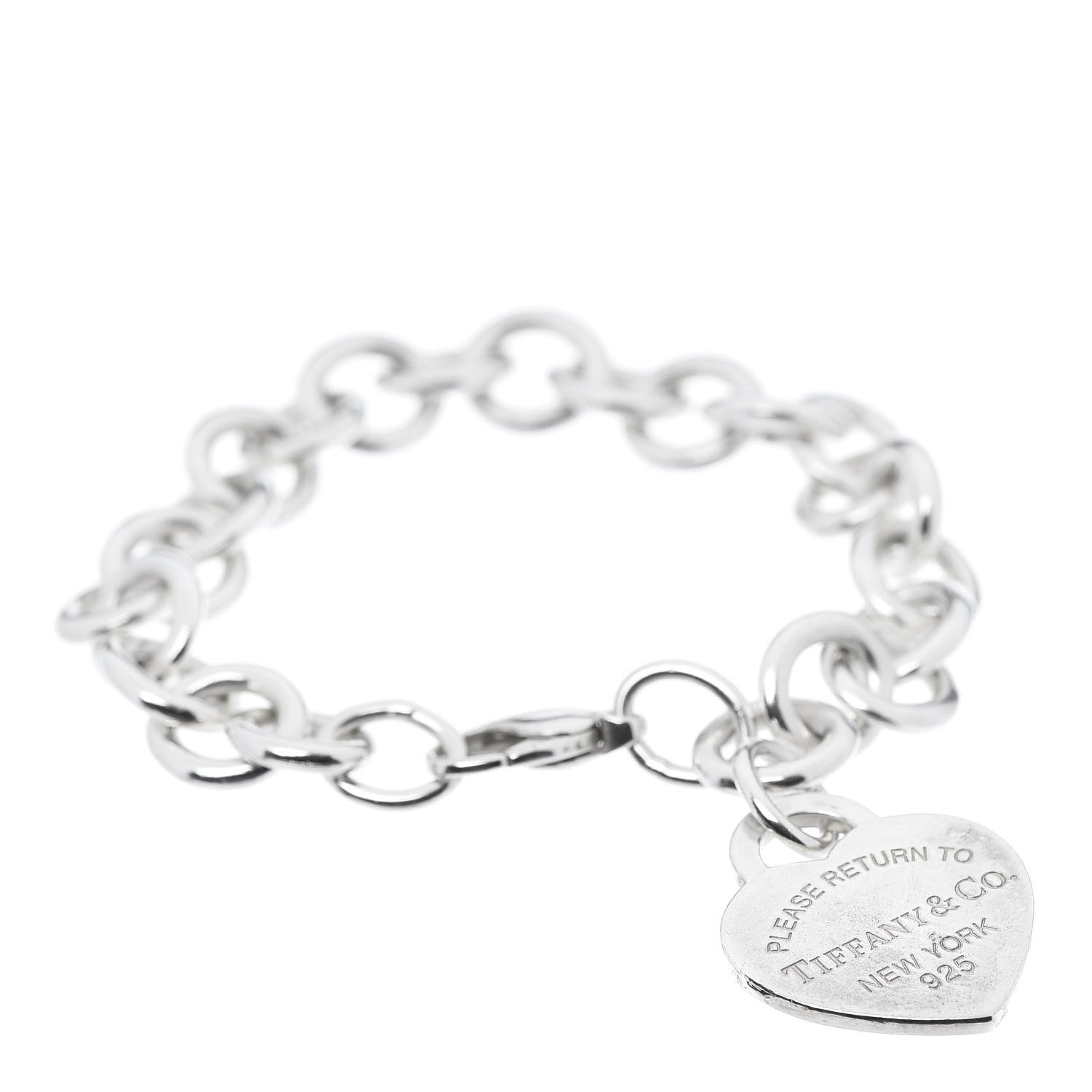 Tiffany Sterling Silver Return to Heart Tag Charm Bracelet 1 of 6