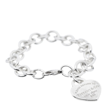 Tiffany Sterling Silver Return to Heart Tag Charm Bracelet 1 of 6