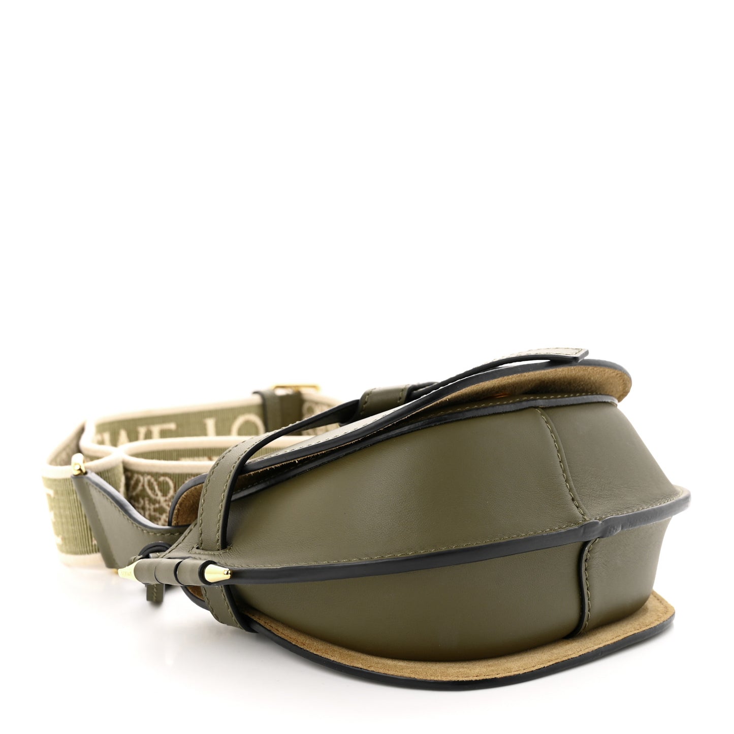 Calfskin Jacquard Mini Gate Dual Bag Autumn Green