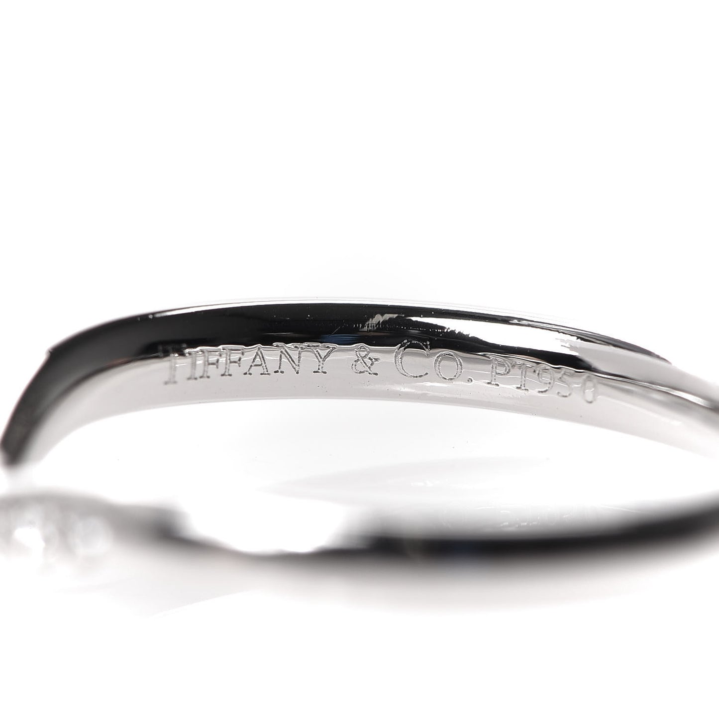 Platinum Diamond Elsa Peretti Curved Wedding Band Ring 48 4.5