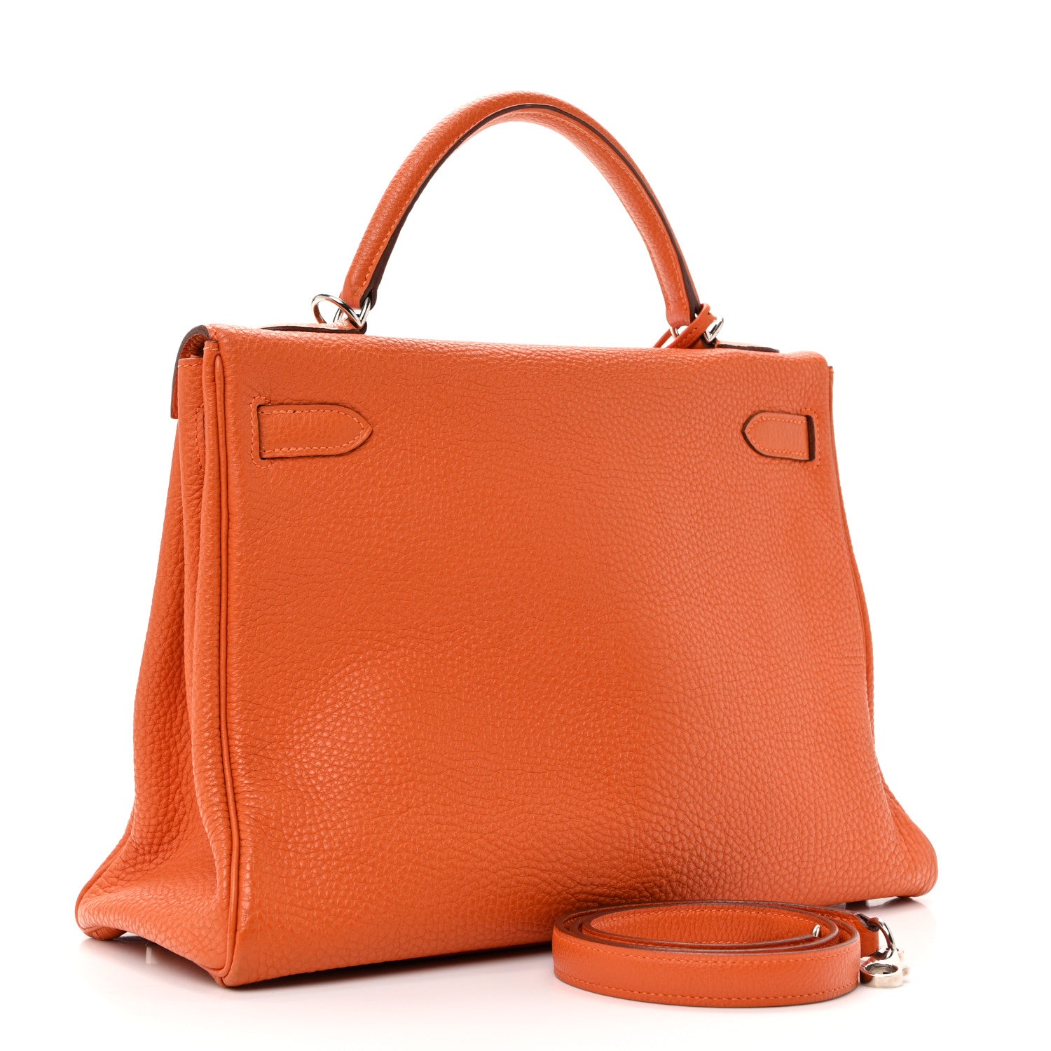 Hermes Togo Kelly Retourne 32 Orange 3 of 10