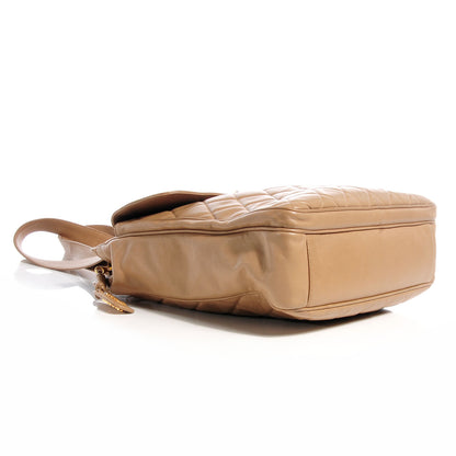 Chanel Lambskin Flap Shoulder Bag Beige 4 of 10