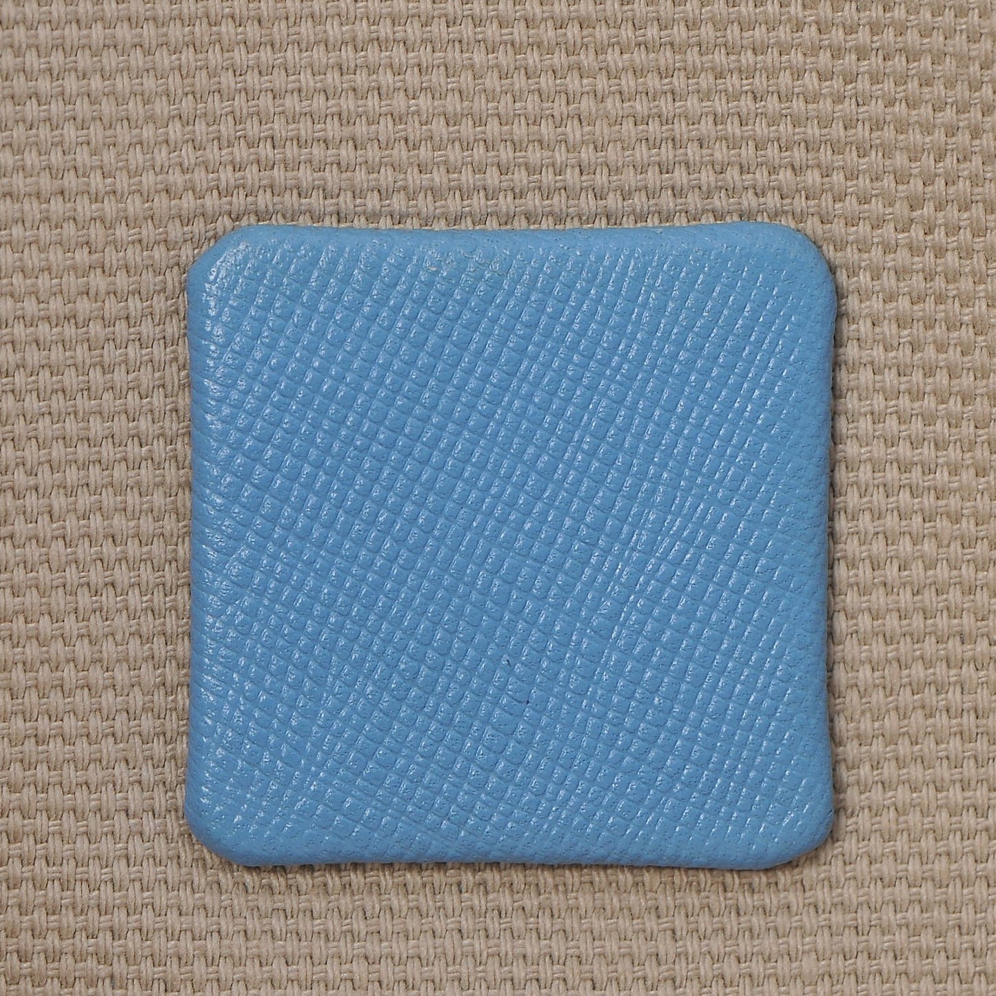 Coated Canvas Shopper Tote Blue