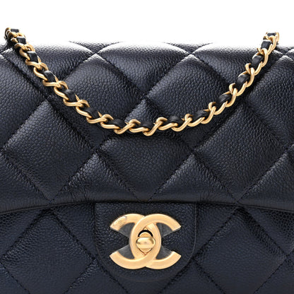 Chanel Iridescent Caviar Quilted Mini My Perfect Flap Dark Blue 8 of 11