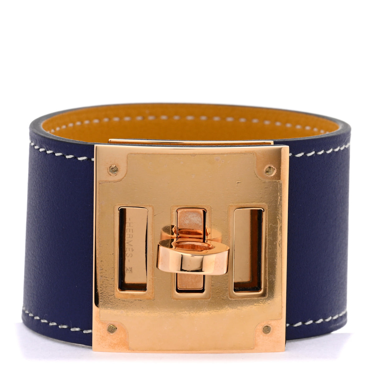 Swift Kelly Dog Bracelet T2 Bleu Saphir Jaune Ambre
