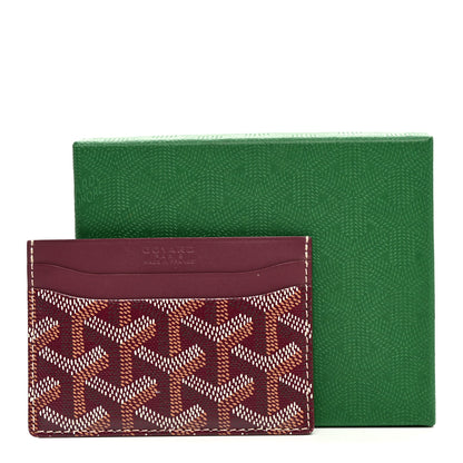 Goyard Goyardine Saint Sulpice Card Holder Bordeaux 7 of 7