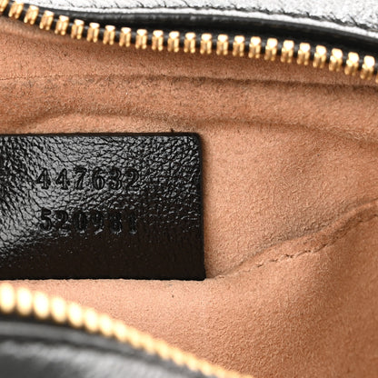 Gucci Monogram Matelasse Diagonal Small GG Marmont Chain Shoulder Bag Beige Black 7 of 12