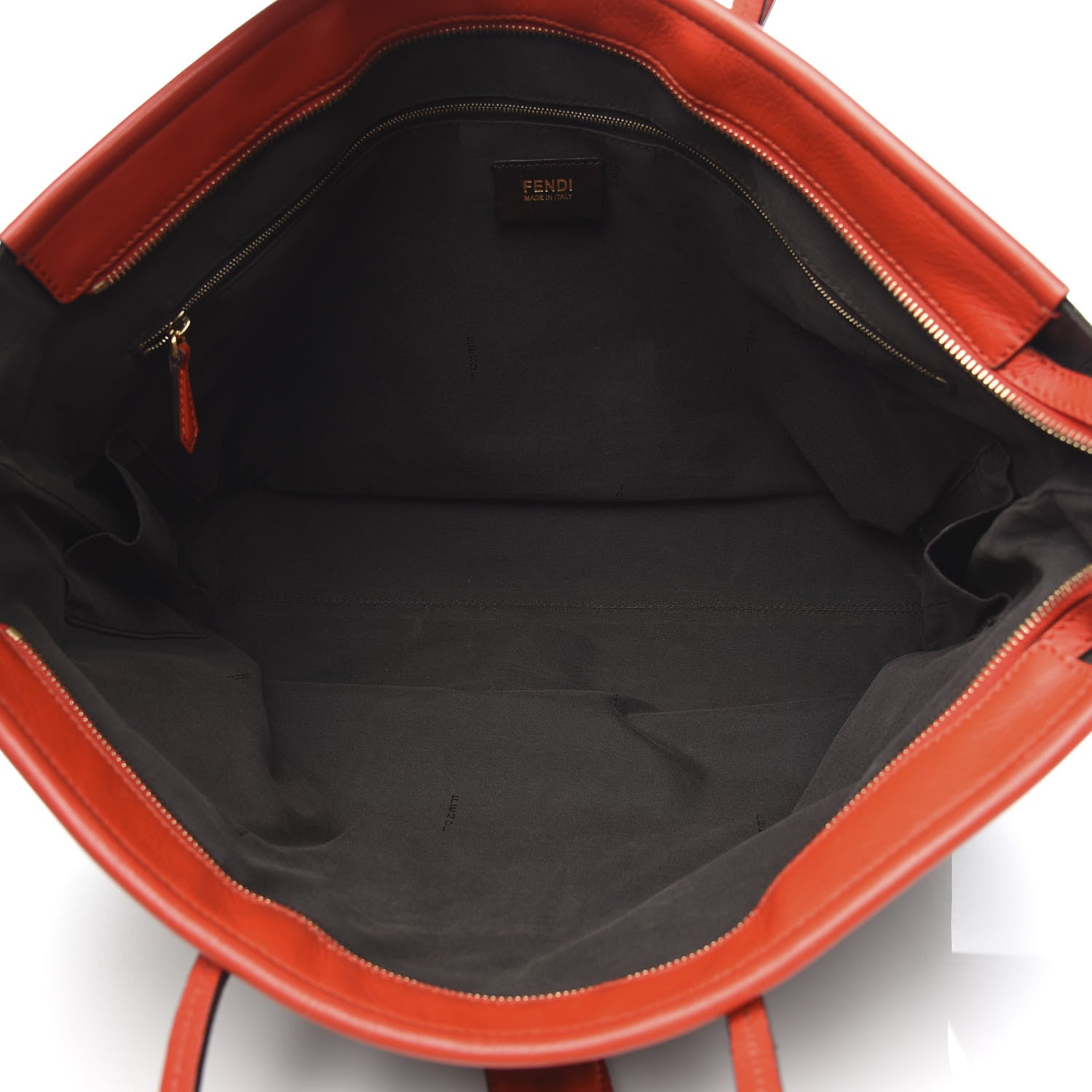 Fendi Pequin Vitello Roll Tote Tobacco Papavero 5 of 13