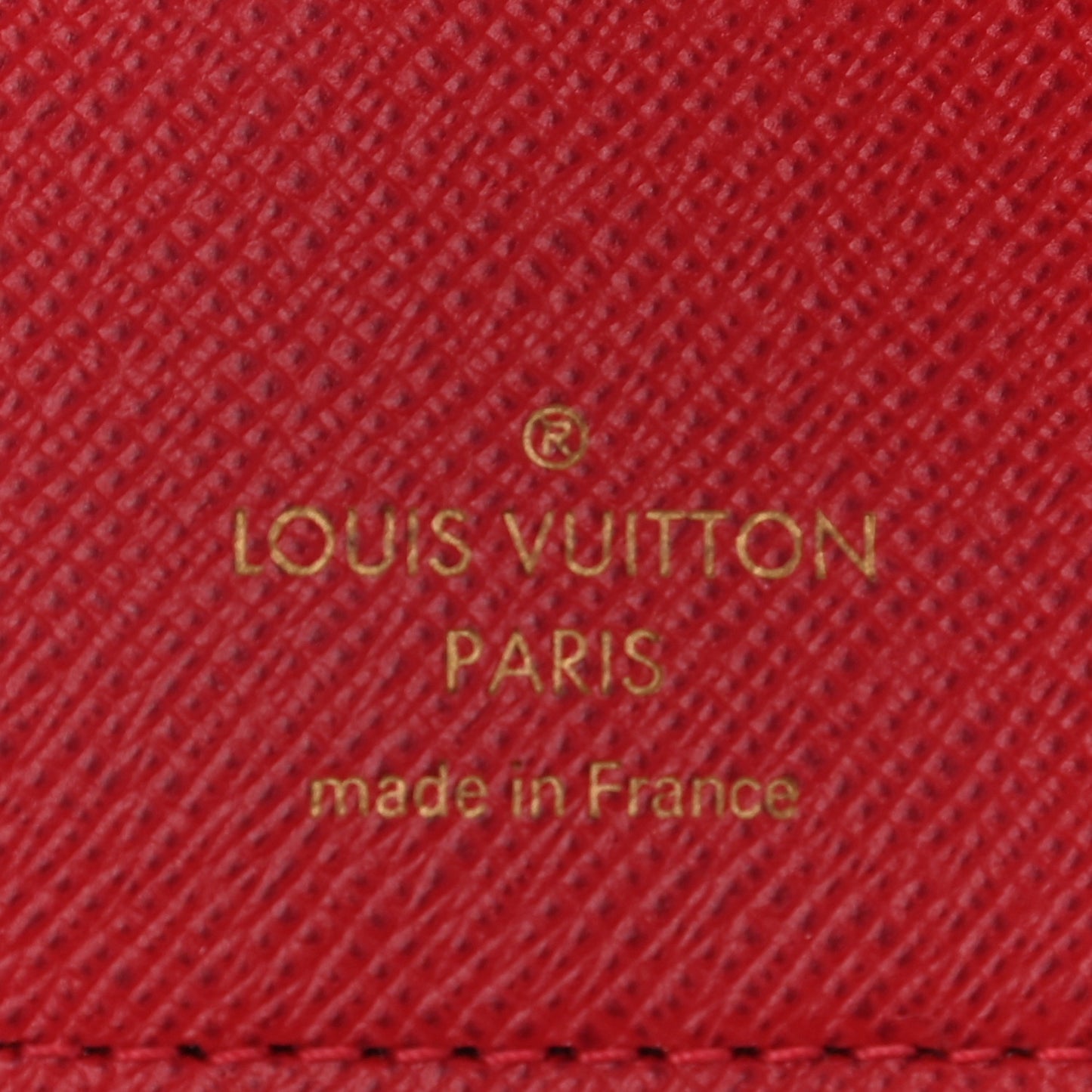 Damier Ebene Stories Victorine Wallet Red
