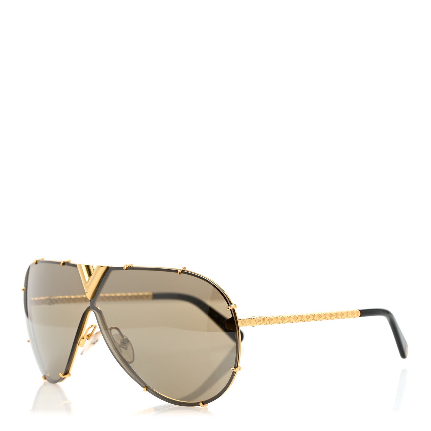 Metal LV Drive Sunglasses Z0897W Black Gold