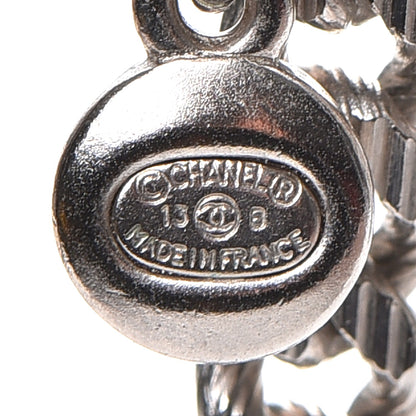 Chanel Pearl Chain CC Short Necklace Silver 6 of 7