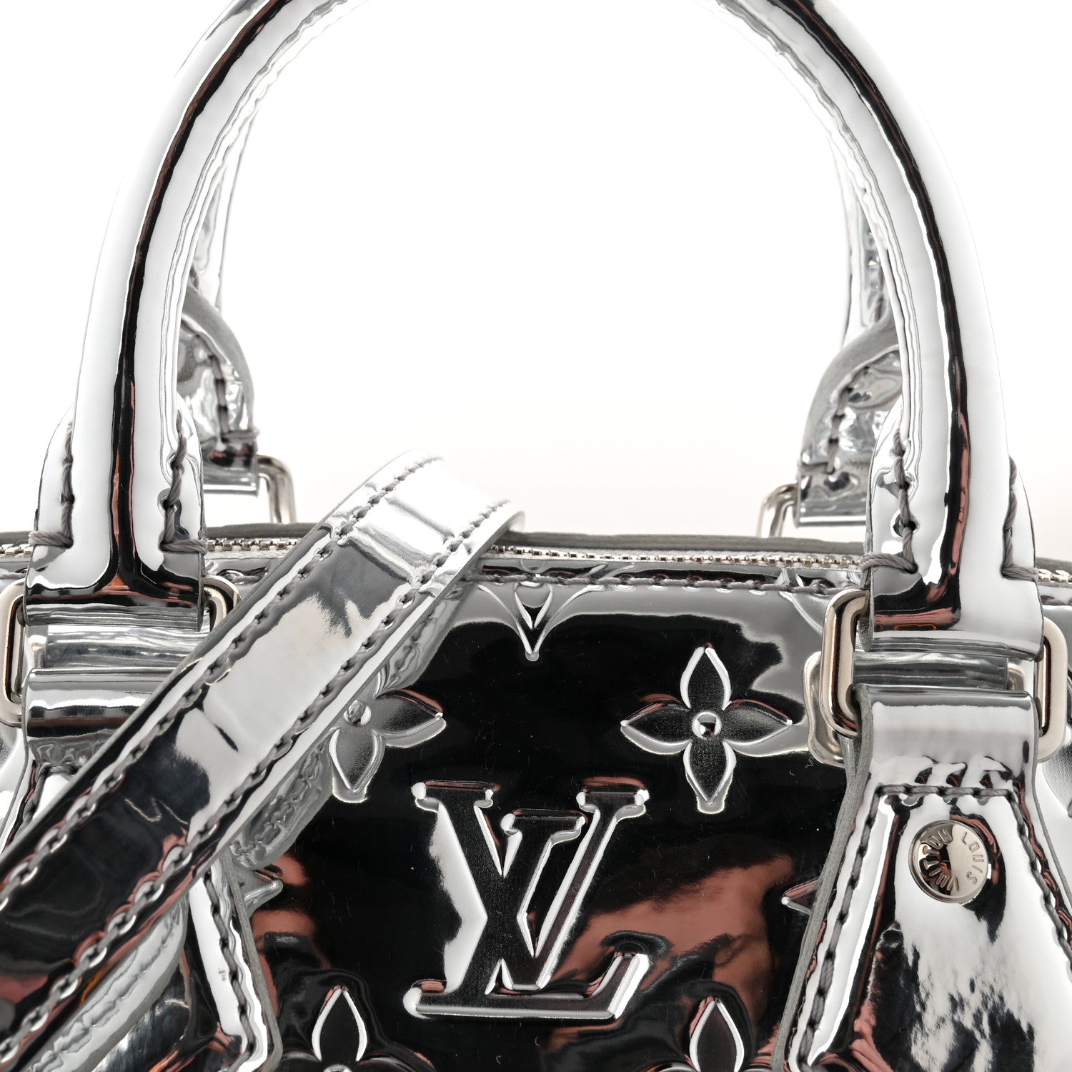 Louis Vuitton Monogram Miroir Speedy Bandouliere 20 Silver 7 of 10