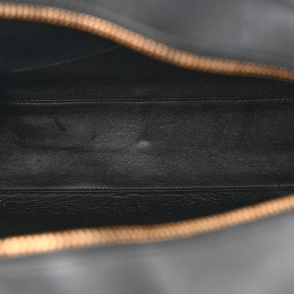 Versace Calfskin Medallion Tribute Bowling Bag Black 5 of 15