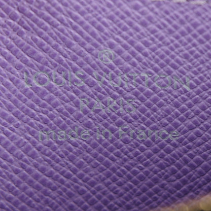Louis Vuitton Monogram Multicolor Zippy Coin Purse Black Violet 6 of 7
