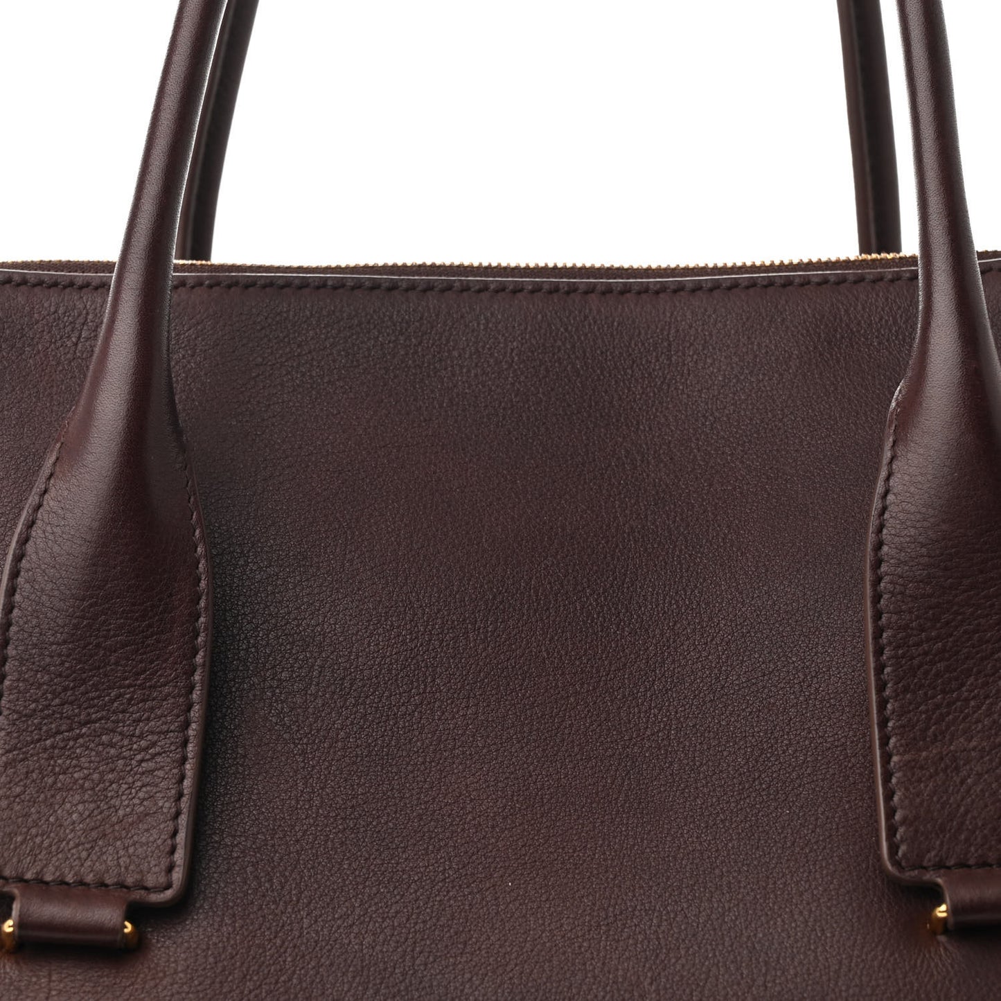 Polished Saddle Calfskin Large Devon Bag Burgundy