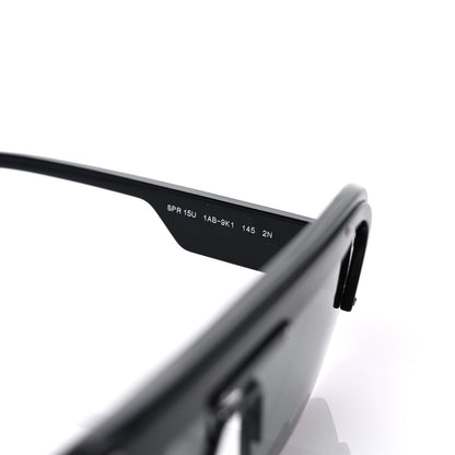 Prada Rectangular Sunglasses SPR 15U Black 5 of 9