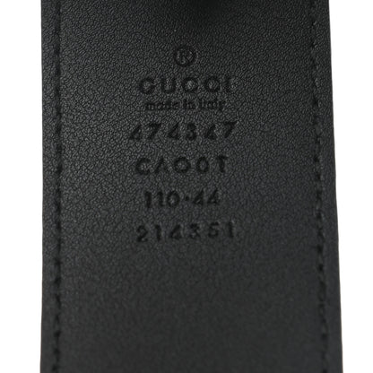Gucci Dollar Calfskin Interlocking G Belt 110 44 Black 5 of 5