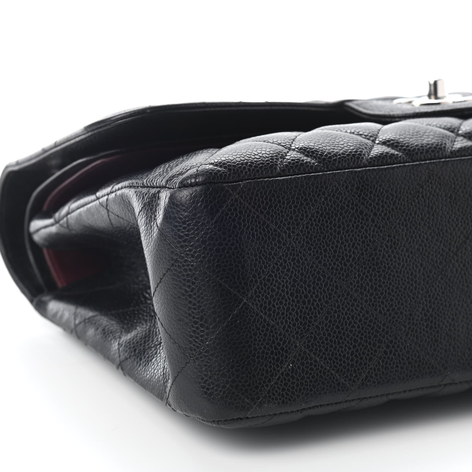 Chanel Caviar Quilted Jumbo Double Flap Black 9 of 10
