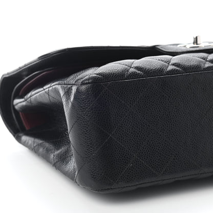 Chanel Caviar Quilted Jumbo Double Flap Black 9 of 10