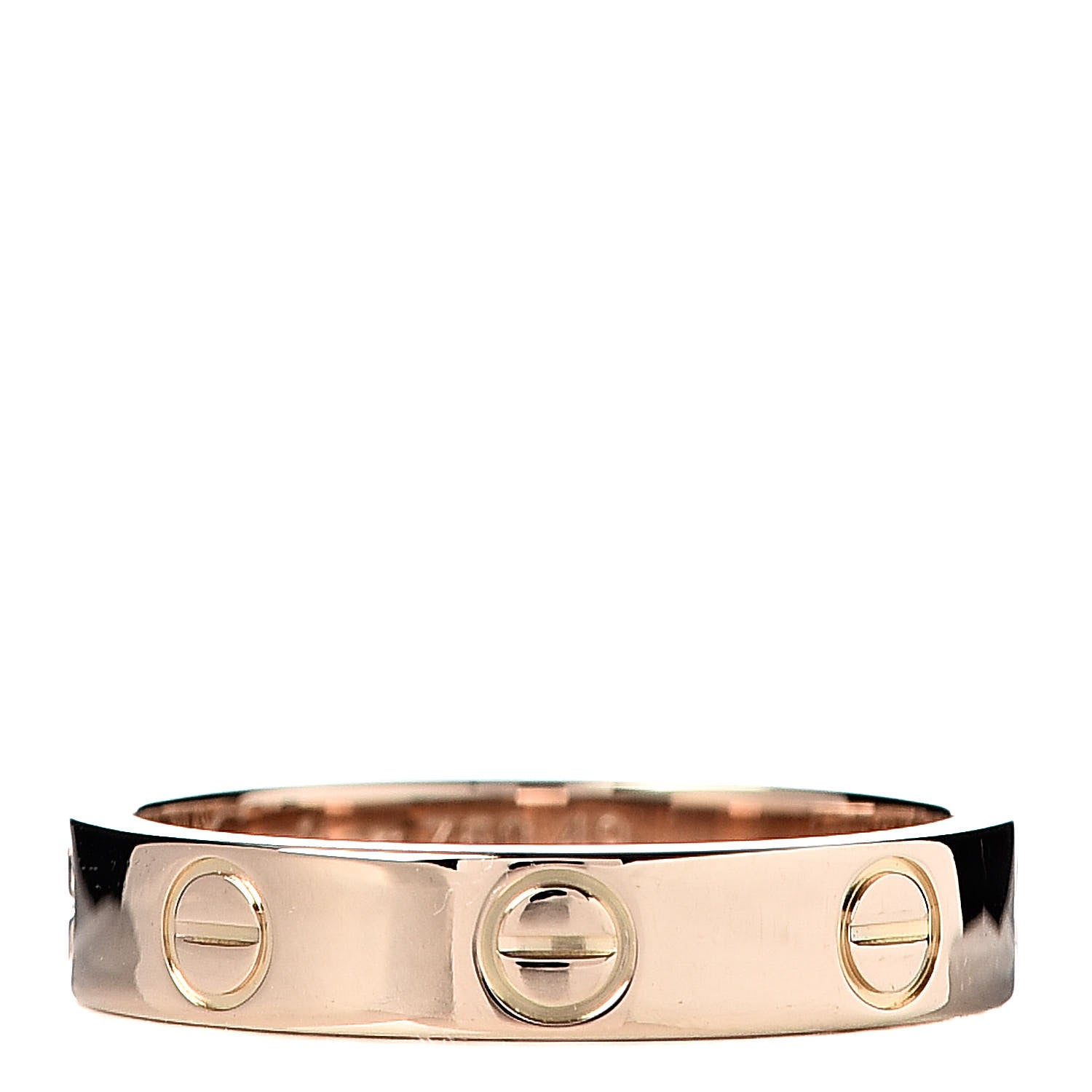 Cartier 18K Pink Gold 3.5mm LOVE Wedding Band Ring 49 4.75 1 of 4