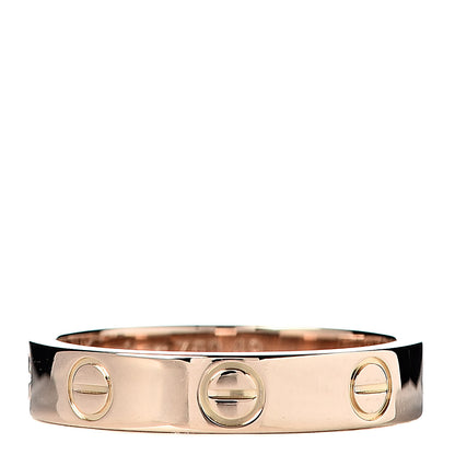 Cartier 18K Pink Gold 3.5mm LOVE Wedding Band Ring 49 4.75 1 of 4