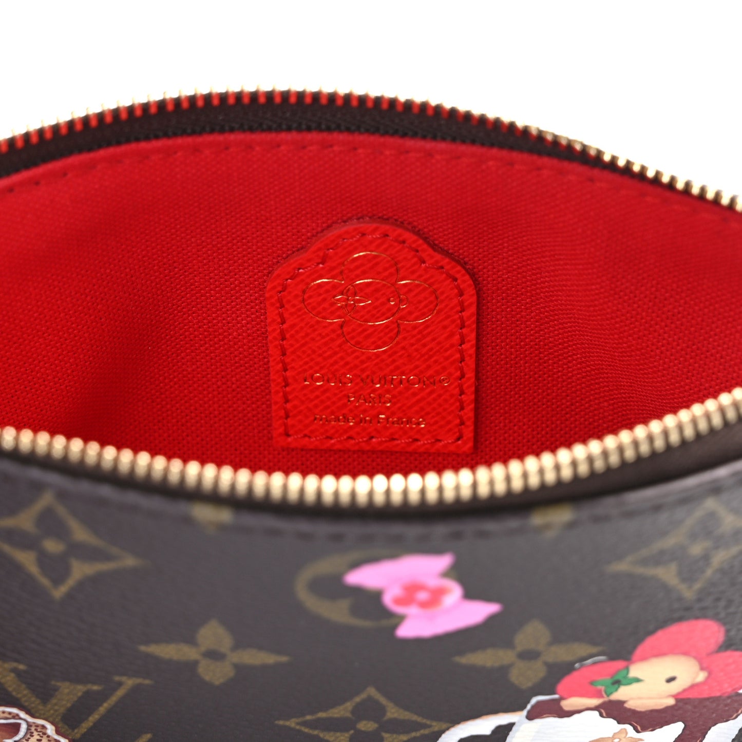 Monogram 2024 Christmas Animation Candy Factory Mini Pochette Accessories Candy Red