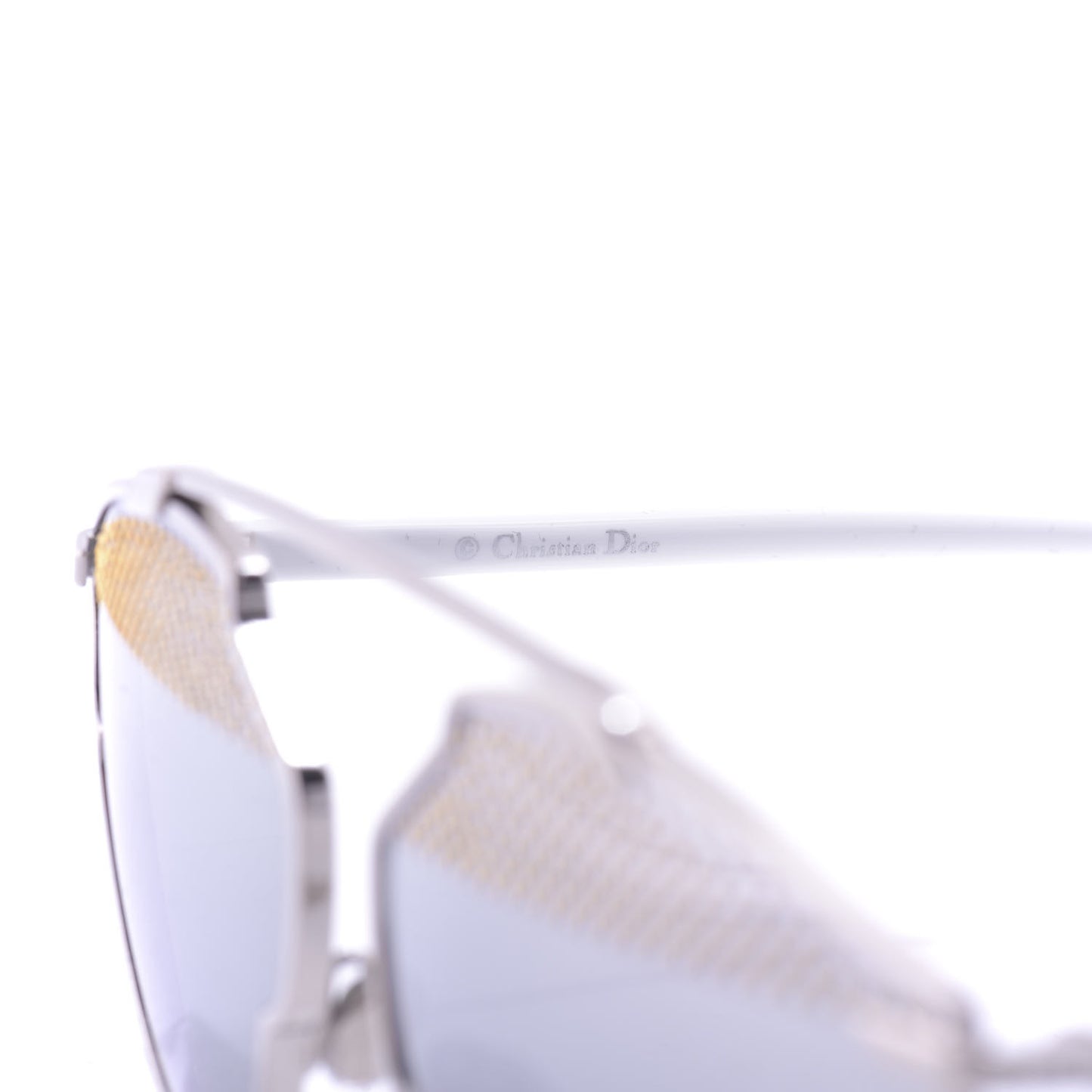 Studded So Real Sunglasses Silver White