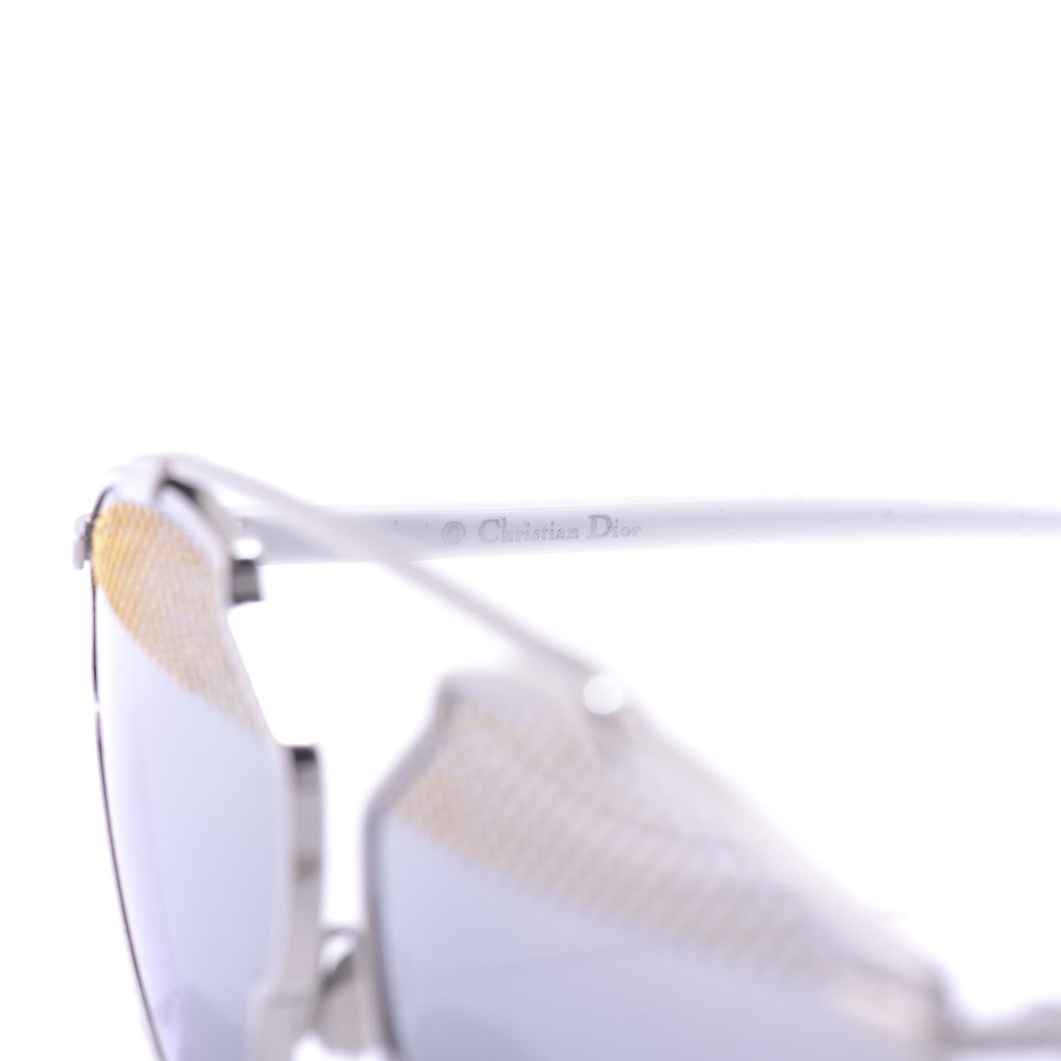 Christian Dior Studded So Real Sunglasses Silver White 5 of 10