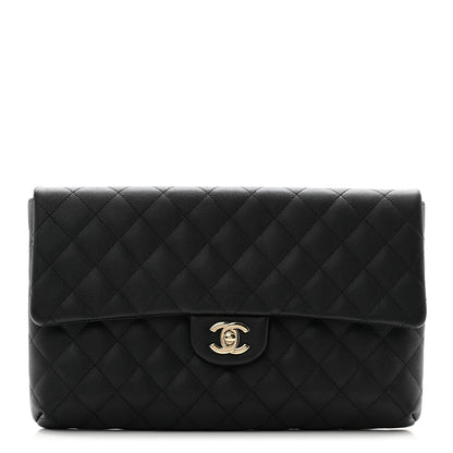 Chanel Caviar Quilted Flap Clutch Black 1 of 9