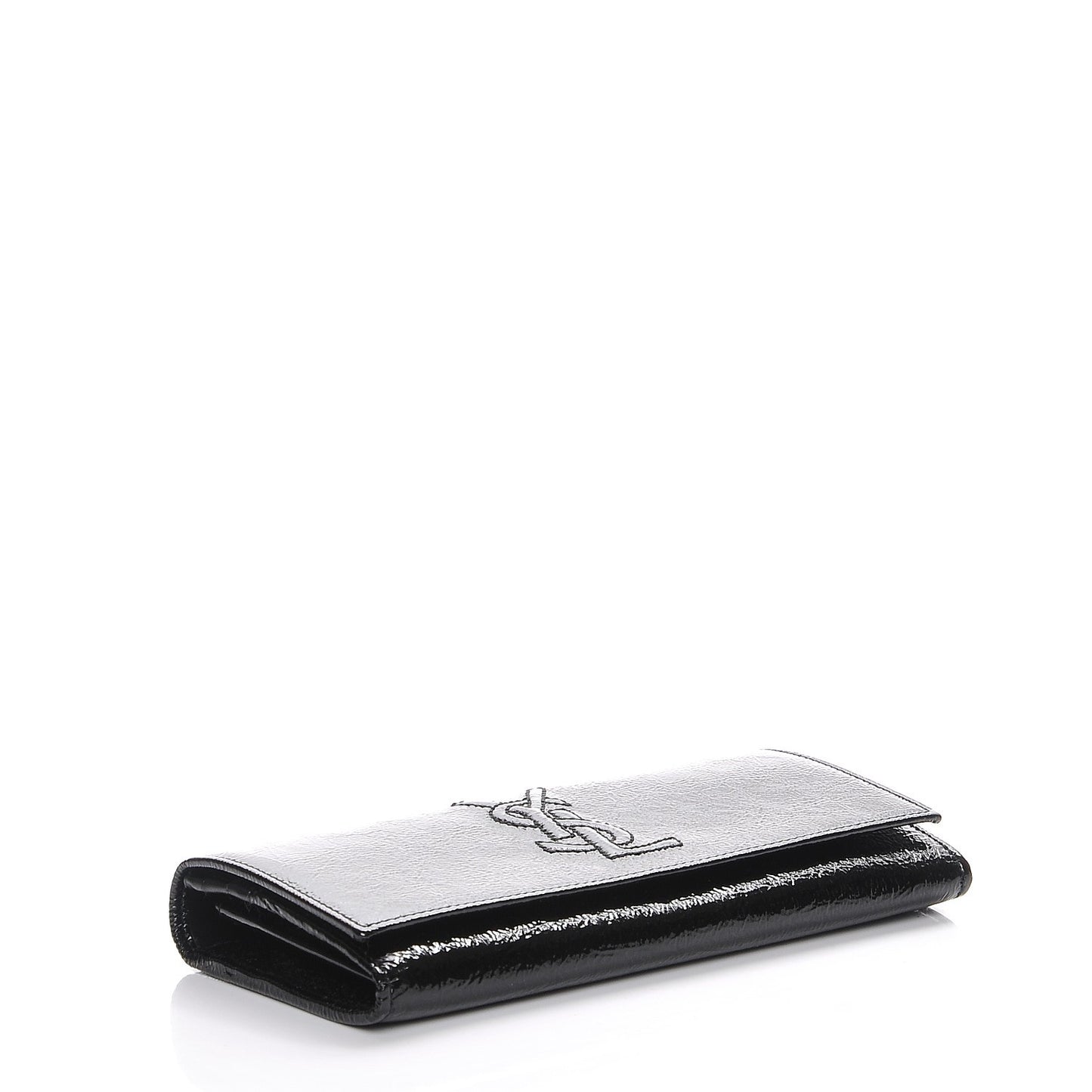 Textured Patent Belle De Jour Wallet Black