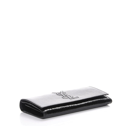 Saint Laurent Textured Patent Belle De Jour Wallet Black 4 of 8