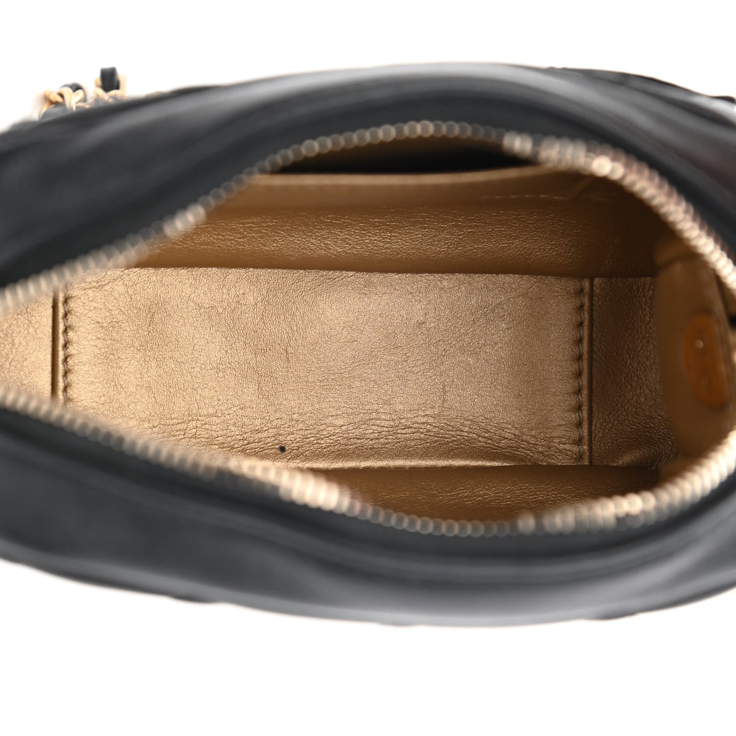 Lambskin Quilted CC Pearl Crush Camera Case Black