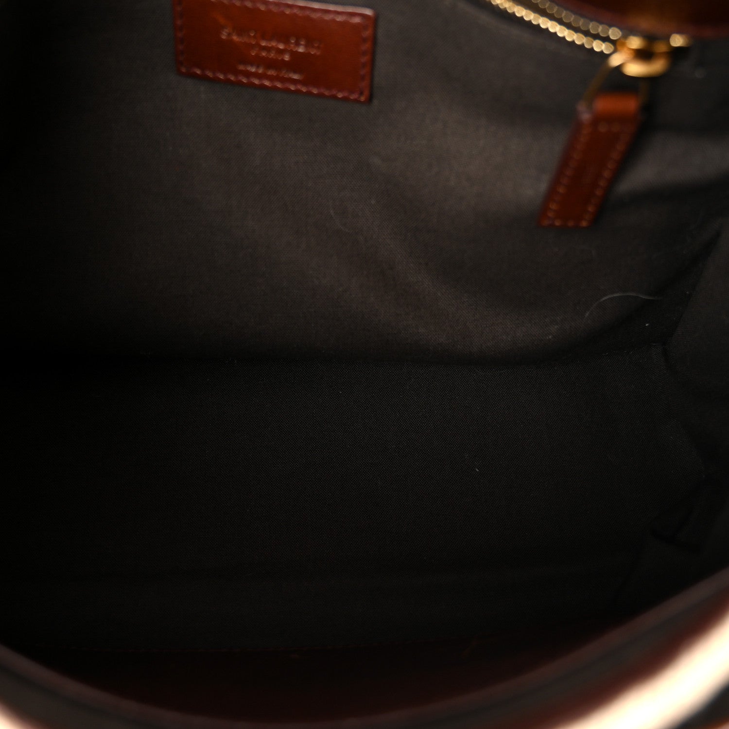 Saint Laurent Cotton Canvas Vintage Calfskin Monogram Medium Niki Chain Satchel Natural Chocolate 5 of 11