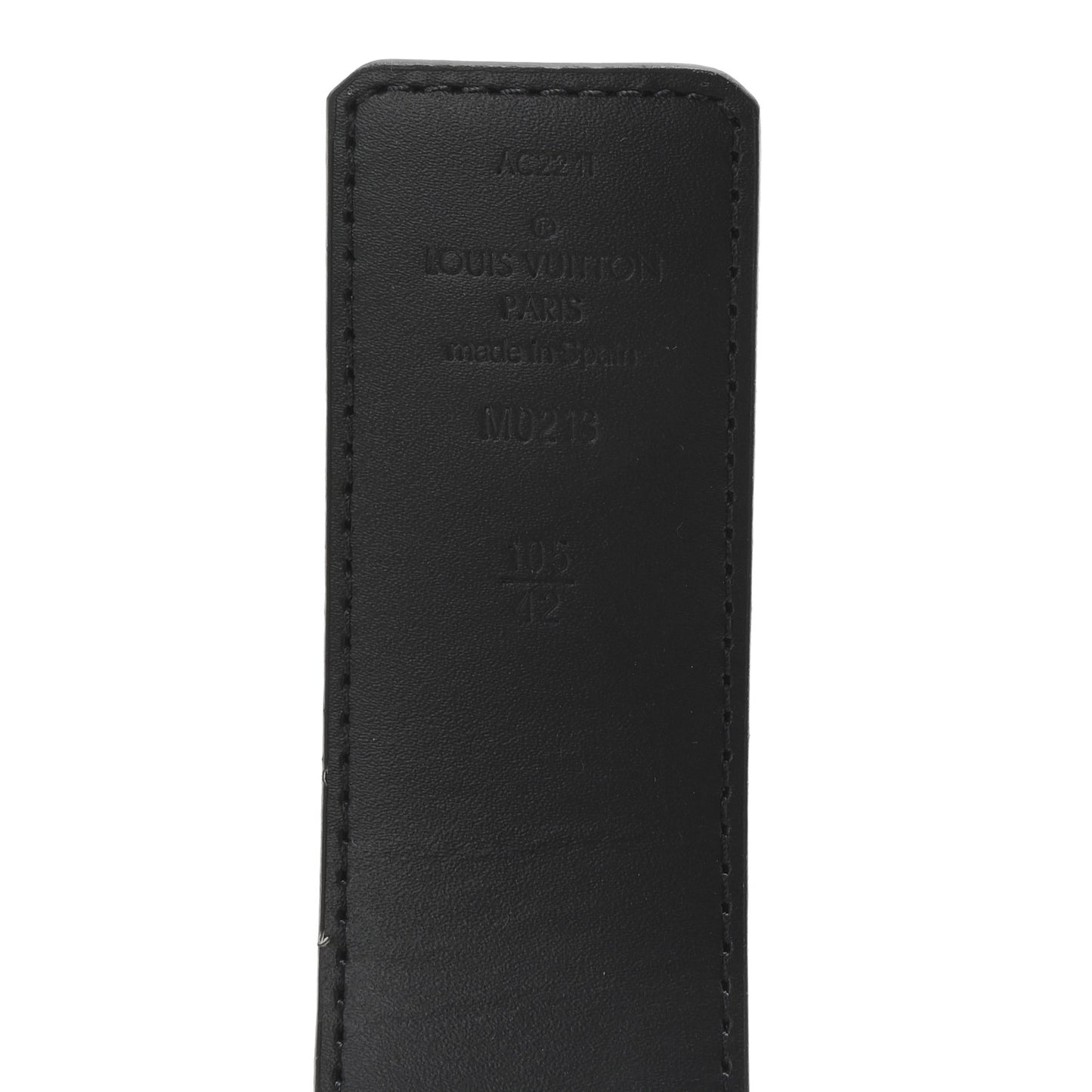 Damier Graphite 40mm LV Initiales Belt 105 42