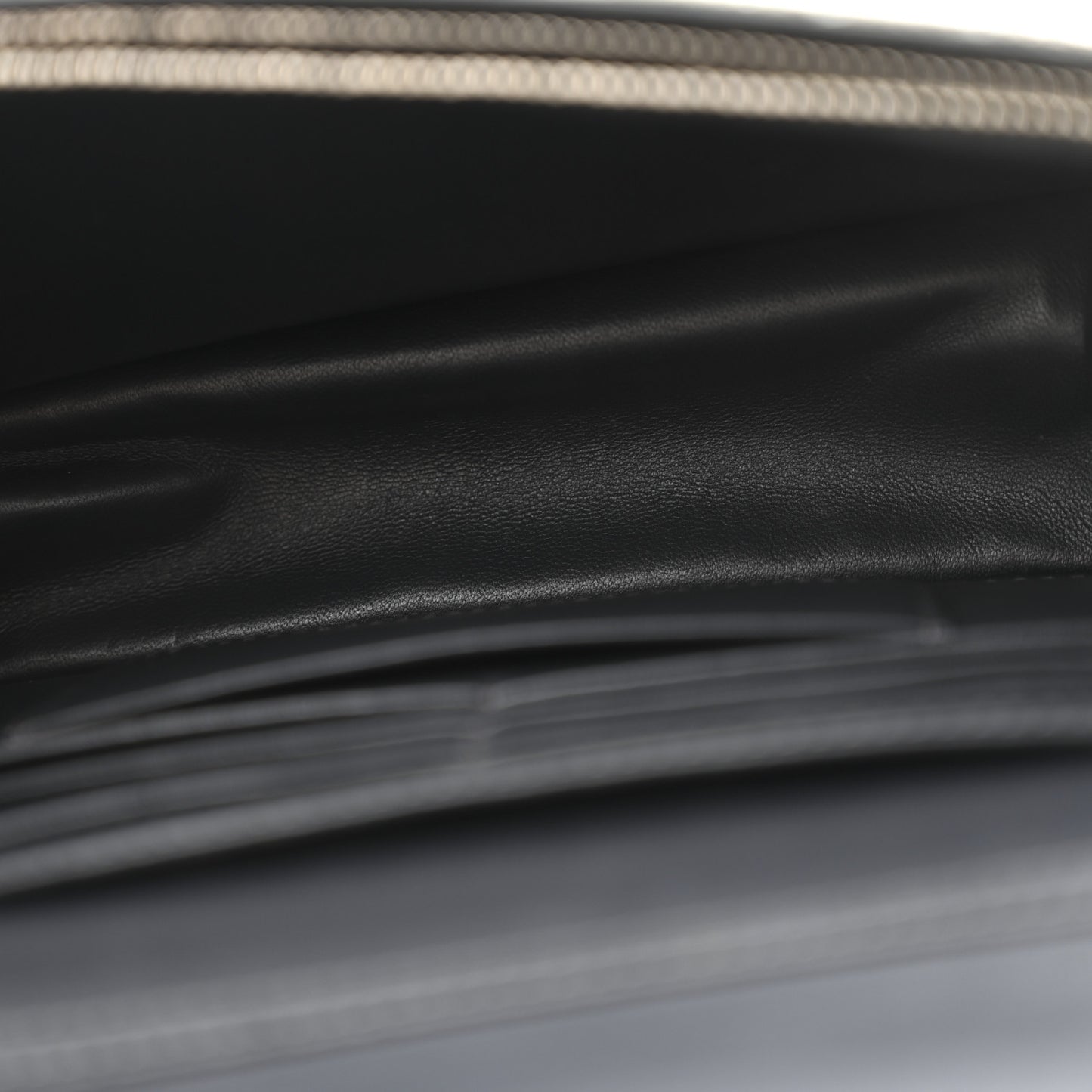 Metallic Lizard Miss Dior Promenade Pouch Gunmetal