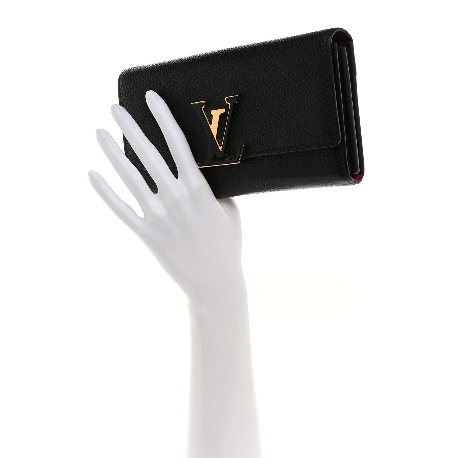 Louis Vuitton Taurillon Capucines Wallet Black 2 of 6