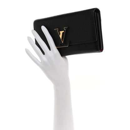 Louis Vuitton Taurillon Capucines Wallet Black 2 of 6