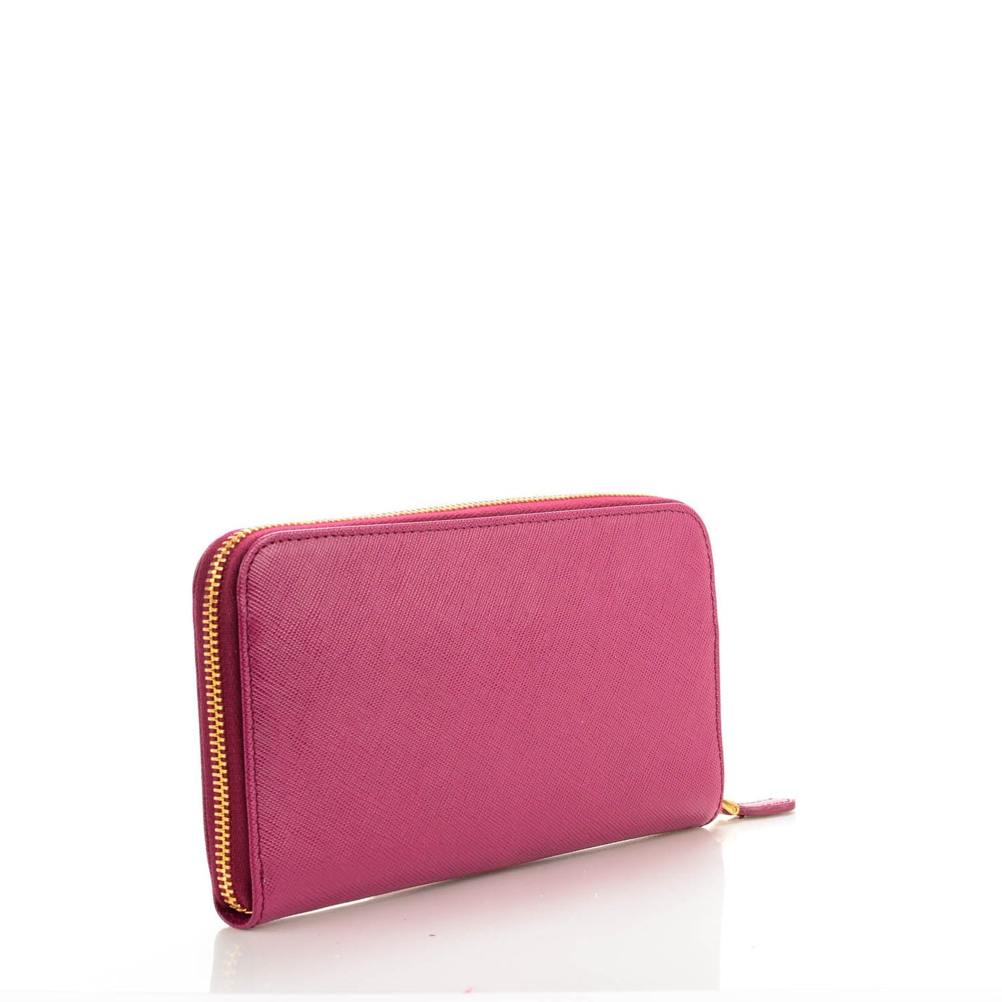 Saffiano Triangle Zip Around Wallet Ametista