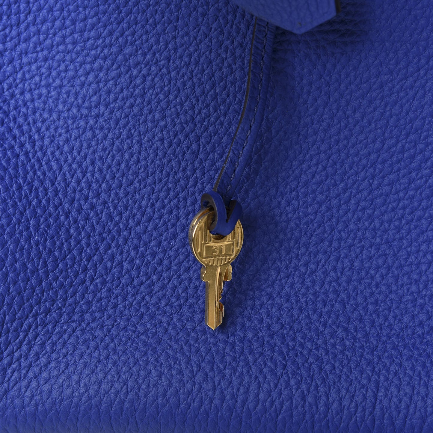 Togo Birkin 35 Bleu Electrique