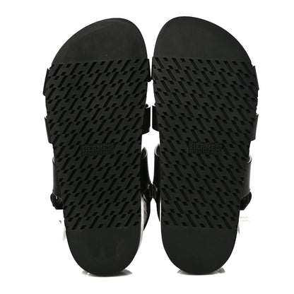 Hermes Calfskin Womens Takara Sandals 35 Black 6 of 10