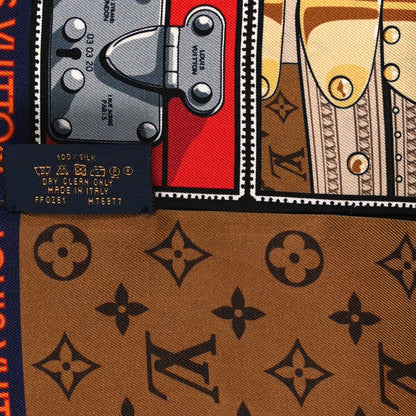 Louis Vuitton Silk Monogram Lock It Bandeau Brown 3 of 3