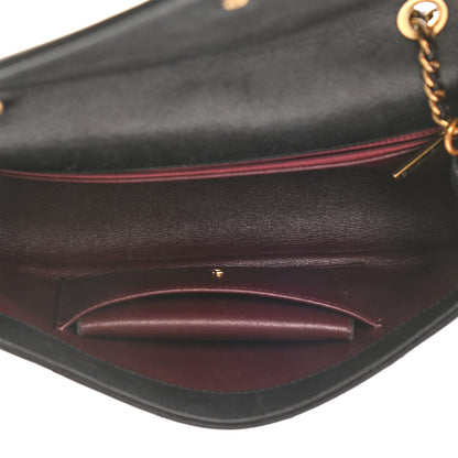 Chanel Lambskin Chevron Quilted Medium Envelope Flap Black 6 of 13