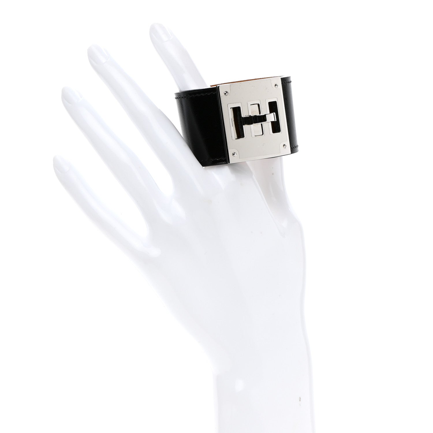 Hermes Chamonix Kelly Dog Bracelet T1 Black 2 of 6